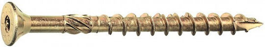Domax Holzbolzen Torx Messing mit Durchmesser M8 und Länge 80mm 10Stück