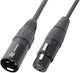 Vonyx CX35-20 Cable XLR male - XLR female Μαύρο 20m (176.032)