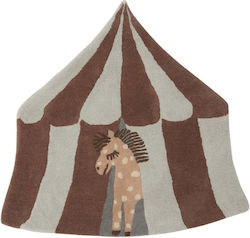 OYOY Kinderteppich Wolle Braune 100x90cm Dicke 90mm