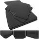 Set of Front and Rear Mats 4pcs for Nissan Micra 2002-2011 Black