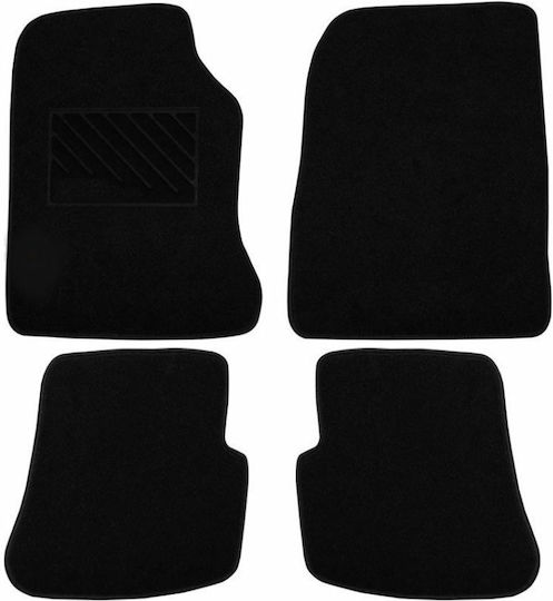 Autopataki Set of Front and Rear Mats 4pcs for Suzuki Jimny 1998-2018 Black