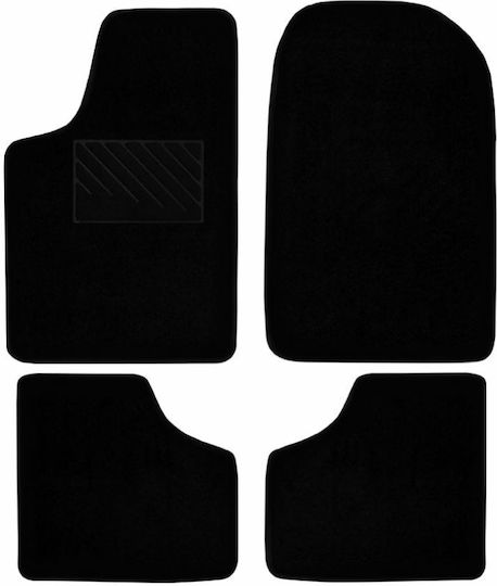 Autopataki Set of Front and Rear Mats 4pcs for Citroen Xsara 1997-2007 Black