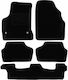 Autopataki Set of Front and Rear Mats 5pcs for Citroen C4 Grand Picasso 2007-2011 Black