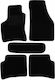 Autopataki Set of Front and Rear Mats 5pcs for Hyundai Atos Black