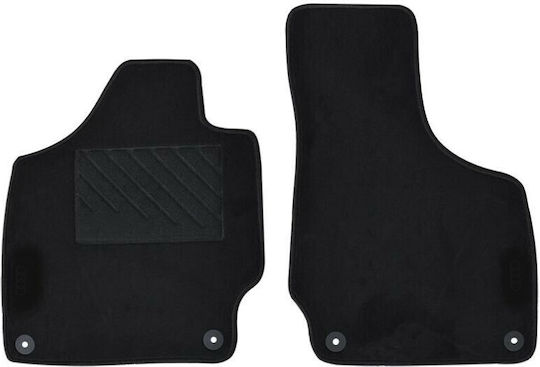 Autopataki Front Mats 2pcs for Audi TT 2006-2014 Black