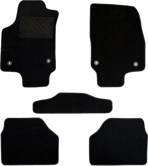 Autopataki Set of Front and Rear Mats 5pcs for Opel Astra 2004-2009 Black