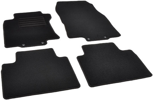 Rigum Set of Front and Rear Mats 4pcs for Renault Koleos 2017+ Black