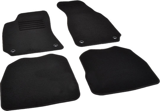 Rigum Set of Front and Rear Mats 4pcs for Skoda Superb 2001 2008 Black