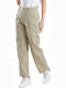 Elizaville Women's Fabric Trousers Khaki