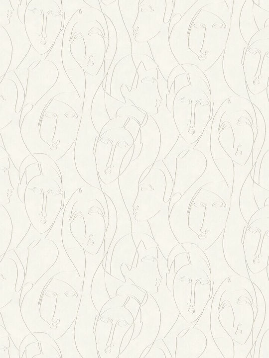 Wallpaper Vinyl Beige L1000xW53cm Washable