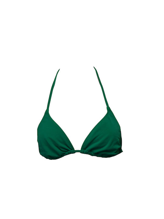 Apple Boxer Triangle Bikini Top Green