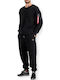 Langarm-Pullover Schwarz