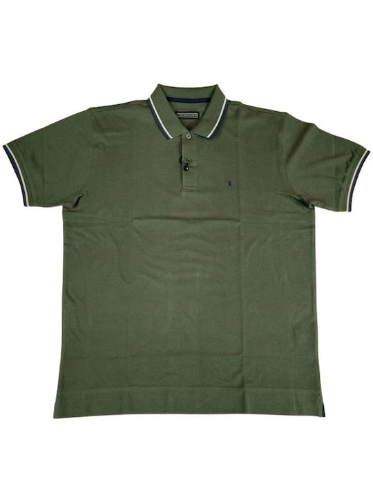 The Bostonians Men's Short Sleeve Blouse Polo Khaki