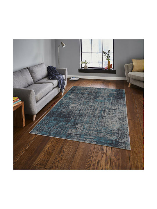 Rug Rectangular Blue