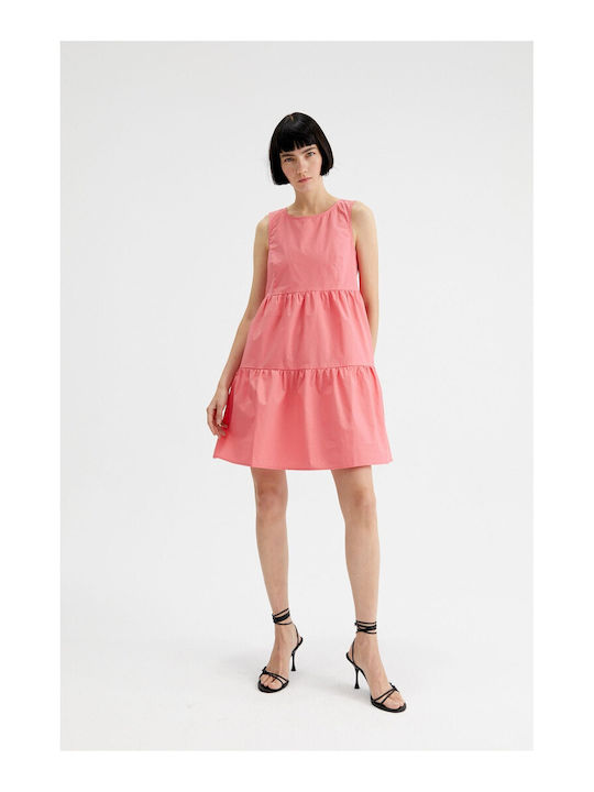 Compania Fantastica Sommer Mini Kleid Rosa