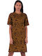 Summer Mini Dress Brown