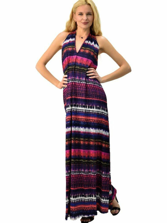 First Woman Summer Maxi Dress Purple 1610020510