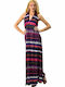 First Woman Summer Maxi Dress Purple 1610020510