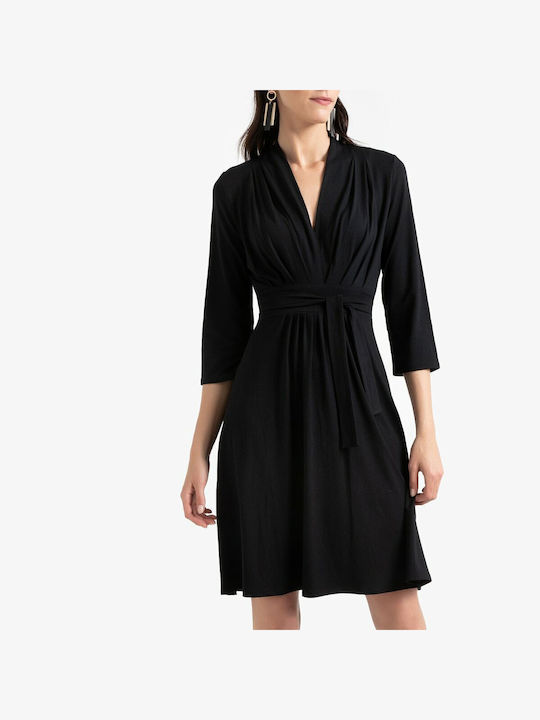 Anne Weyburn Mini Φόρεμα Μαύρο