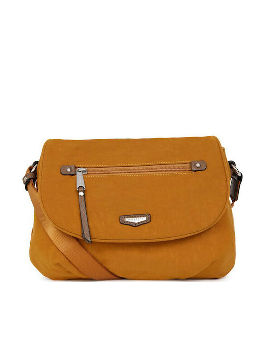 Hexagona Leather Women's Flap Bag Tabac Brown