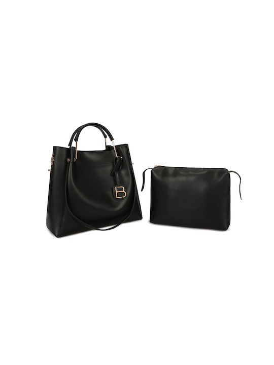 Damentasche Schultertasche Schwarz