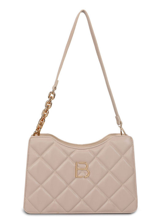 Damentasche Schultertasche Beige