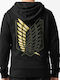 Foil Hoodie Attack on Titan Black