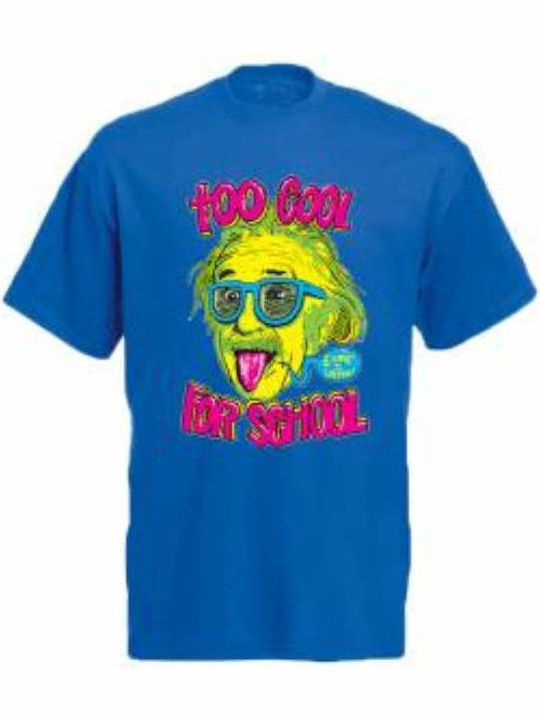 Einstein School T-shirt Light Blue