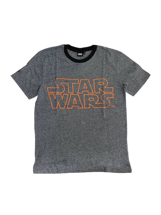 Star Wars Men's T-shirt Star Wars Gray Cotton