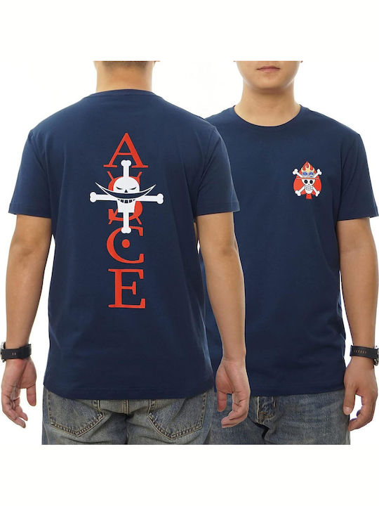 Pegasus Lux In Tenebris Bedrucktes T-shirt Marineblaue Pegasus Lux In Tenebris Bedrucktes T-shirt Marineblaue