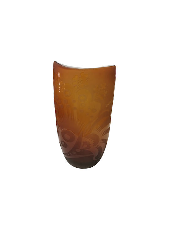 Διακοσμητικό Βάζο Glas Orange 30cm 1Stück