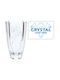 Vază Decorativă Cristal Transparent 13x25x25cm 1buc