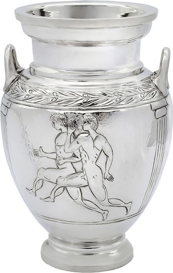 Savvas Design Διακοσμητικό Βάζο Silber Silber 24cm 1Stück