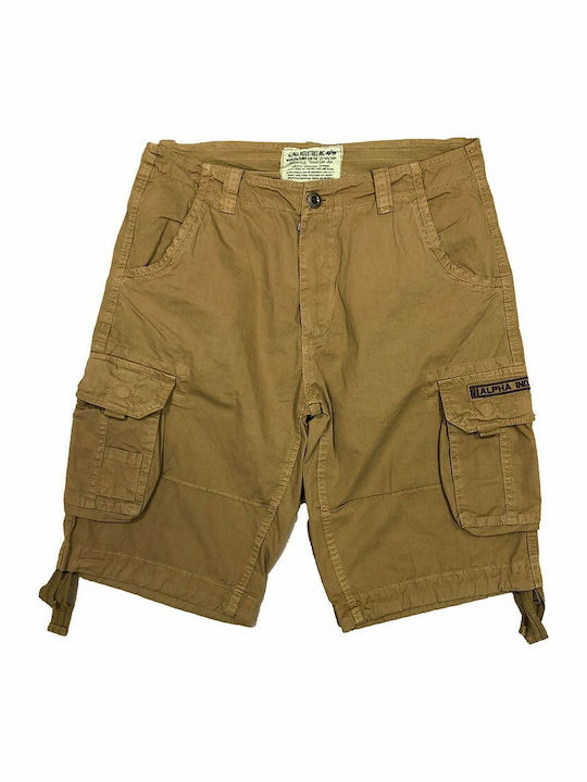 Alpha Industries Ανδρική Βερμούδα Cargo Χακί