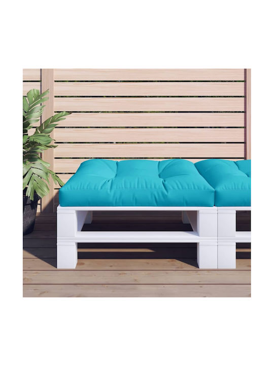 vidaXL Waterproof Garden Palette Bench Cushion Turquoise 70x70cm