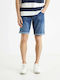 Celio Men's Shorts Jeans Blue