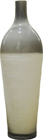 Capolavoro Decorative Vase Gray 11x11x37cm