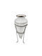 Savvas Design Διακοσμητικό Βάζο Silber Silber 8x8x17cm 1Stück
