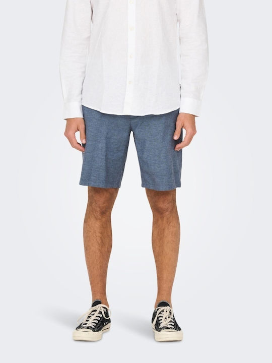 Only & Sons Ανδρική Βερμούδα Μπλε Navy