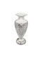 Savvas Design Διακοσμητικό Βάζο Ασημένιο Ασημί Φ8.5xΥ23cm