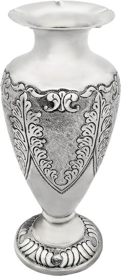 Savvas Design Vază Decorativă Argint Argintiu 8.5x8.5x23cm 1buc