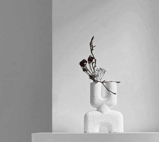 101 Copenhagen Decorative Vase White 22x6.5x28cm