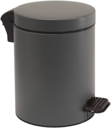 Pam & Co Plastic Bathroom Basket Soft Close 3lt Gray