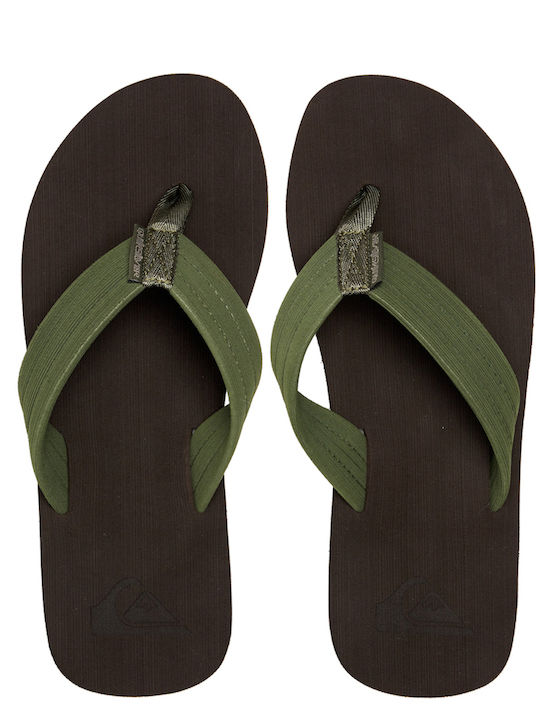 Quiksilver Molokai Ανδρικά Flip Flops Καφέ