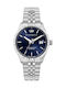 Philip Watch Γυναικείο Ρολόι 41mm Μπαταρίας με Ασημί Μεταλλικό Μπρασελέ