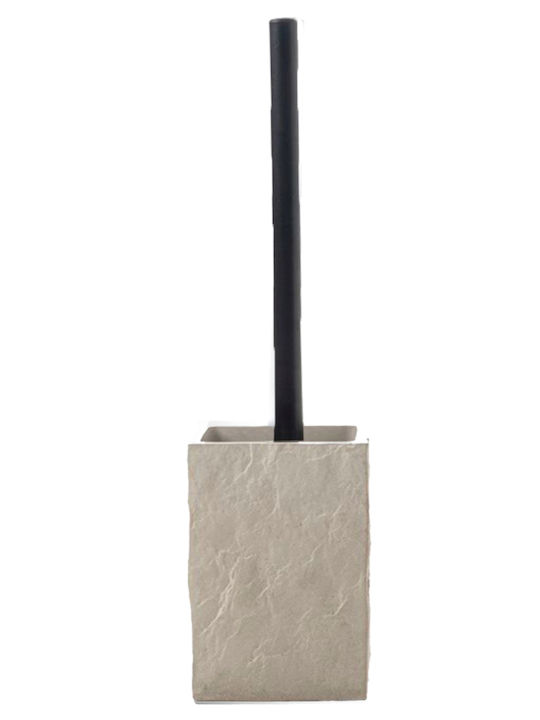 Ceramic Toilet Brush Beige