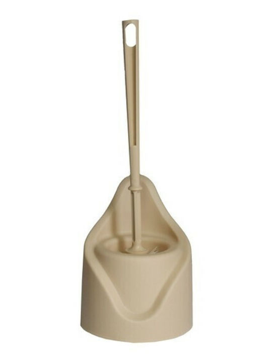 Plastic Toilet Brush Beige