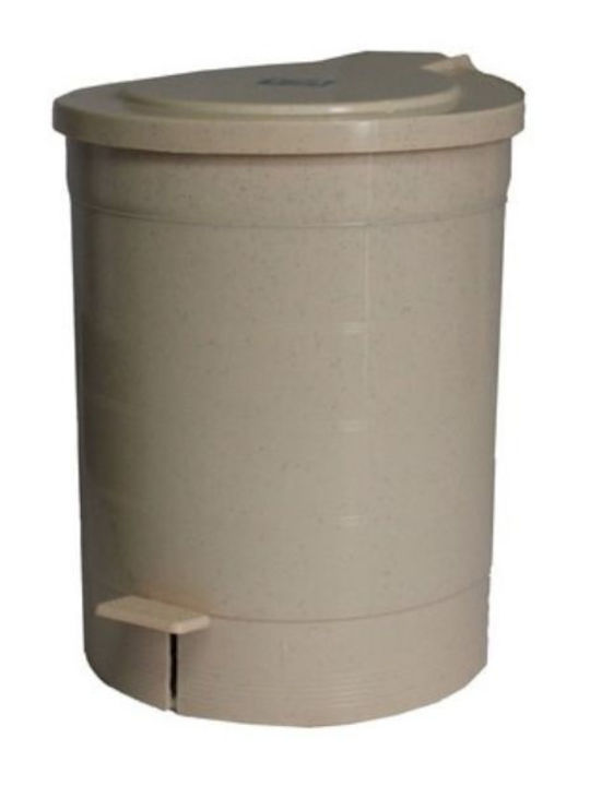 Κάδος Plastic Toilet Bin 7lt Beige