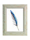 Far Wall-mounted Wooden Photo Frame with Beige Frame
