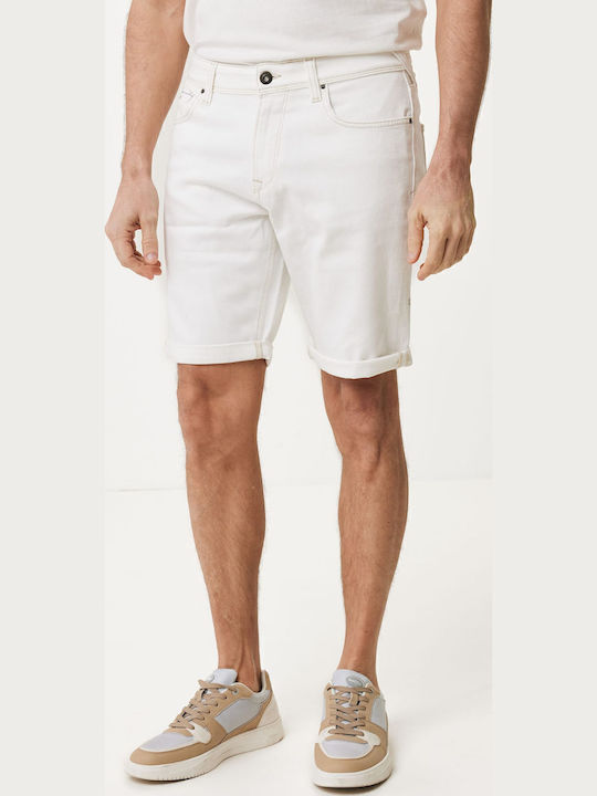 Herrenshorts Jeans Weiß